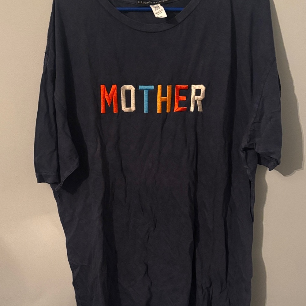 Vici Navy Blue 'Mother' Short Sleeve Tee